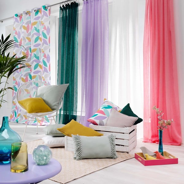 Biela voálová záclona 140x240 cm Linka – douceur d'intérieur-image-3