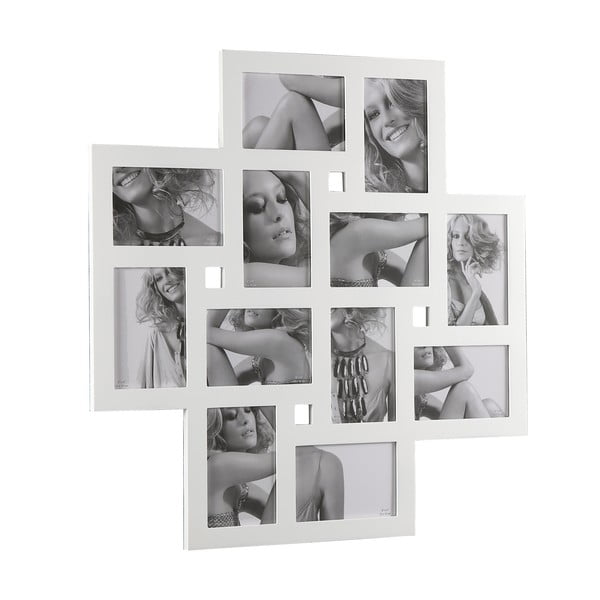 Biely nástenný fotorámik Tomasucci Collage, 10 × 15 cm