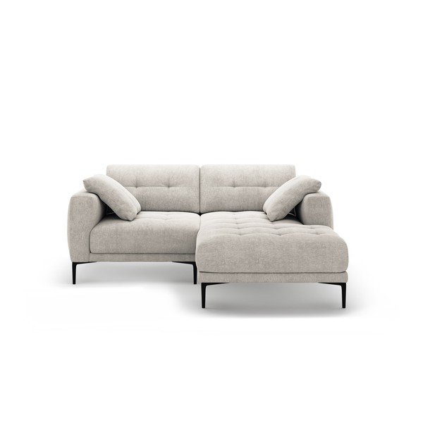 Béžová rohová pohovka (pravý roh/s leňoškou) Bemy – Micadoni 