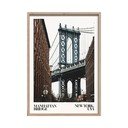 Tlačený obraz s rámom 50x70 cm NY Bridge – Styler