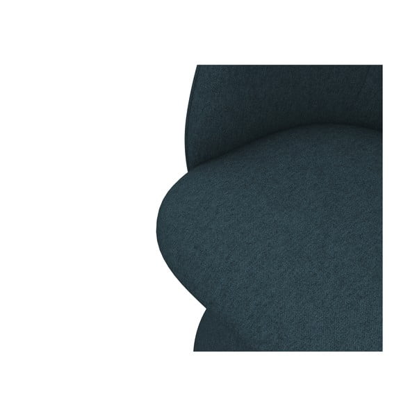 Čalúnené jedálenské kreslo v petrolejovej farbe Maia – Makamii-image-4