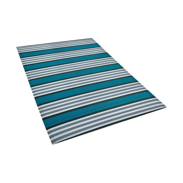 Modro-sivý vonkajší koberec Monobeli Duro, 120 x 180 cm