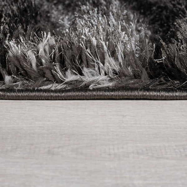 Čierno-sivý ručne tkaný koberec z recyklovaných vlákien 160x230 cm Velvet – Flair Rugs-image-4