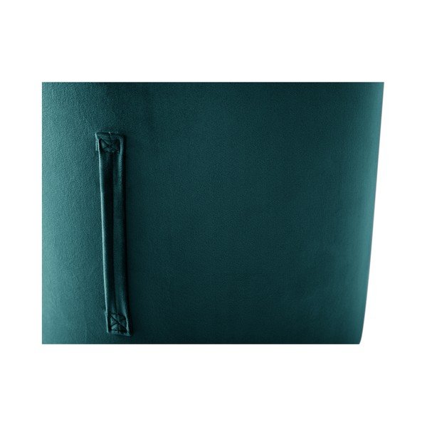 Petrolejovomodrý puf Mazzini Sofas Fiore, ⌀ 40 cm-image-3