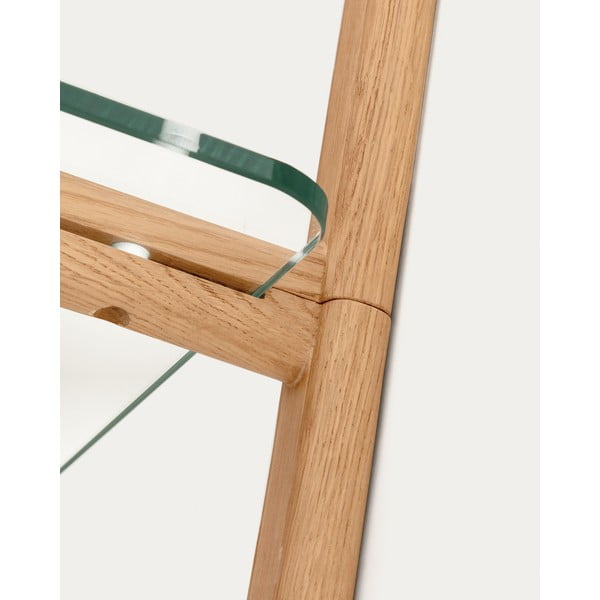 Sklenený modulárny policový systém v prírodnej farbe 110x28x30,5 cm Sitra – Kave Home-image-4