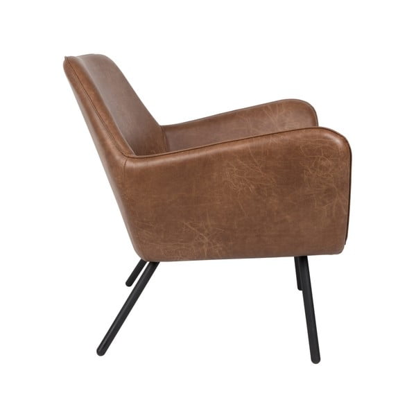 Hnedé kreslo White Label Bon-image-3