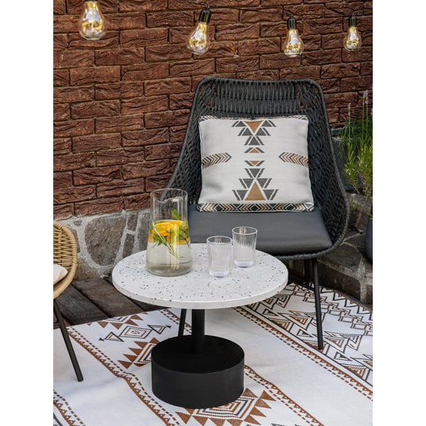 Béžovohnedý obojstranný vonkajší koberec z recyklovaného plastu Green Decore Afra, 90 x 150 cm-image-4