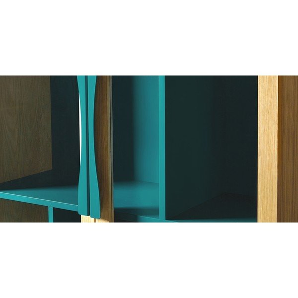 Tyrkysovomodrá vitrína Woodman Avon-image-1