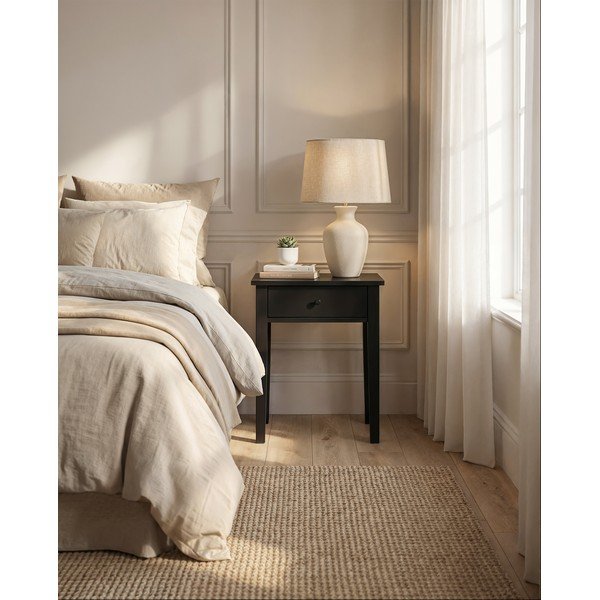 Čierny matný nočný stolík Bart – Marckeric-image-1