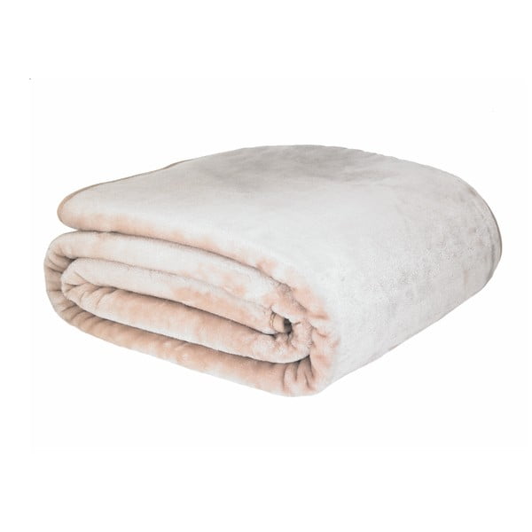 Svetloružová deka Catherine Lansfield Basic Cuddly, 200 × 240 cm