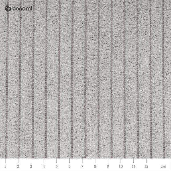 Svetlosivý menčestrový modul pohovky (stredový diel) Nihad modular – Bobochic Paris-image-4
