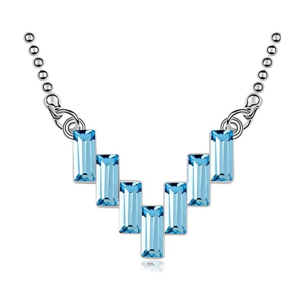 Náhrdelník s modrými krištáľmi Swarovski Elements Crystals Iceland