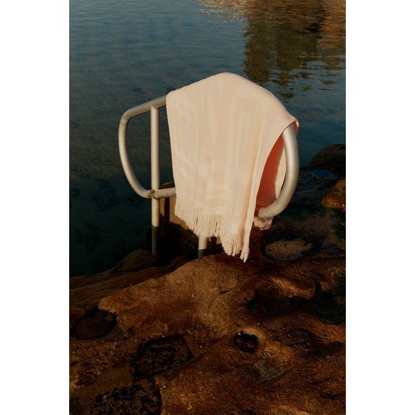 Ružová bavlnená plážová osuška Sunnylife Luxe, 160 x 90 cm-image-2