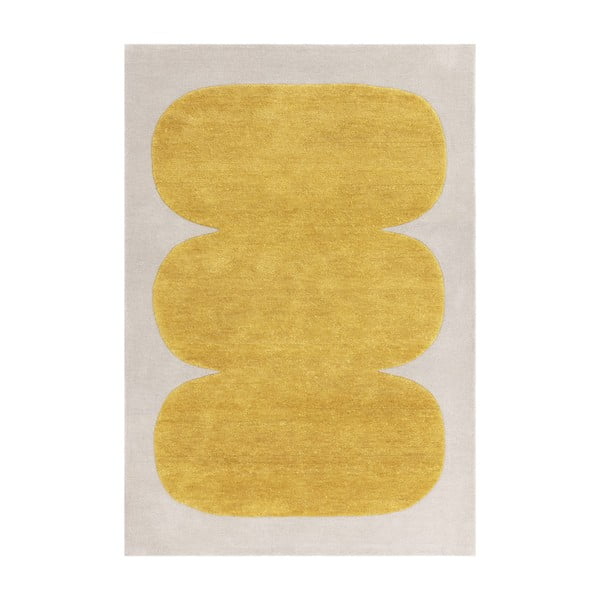 Okrovožltý ručne tkaný vlnený koberec 160x230 cm Canvas – Asiatic Carpets