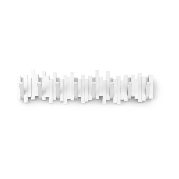 Biely plastový nástenný vešiak 72 cm Sticks – Umbra