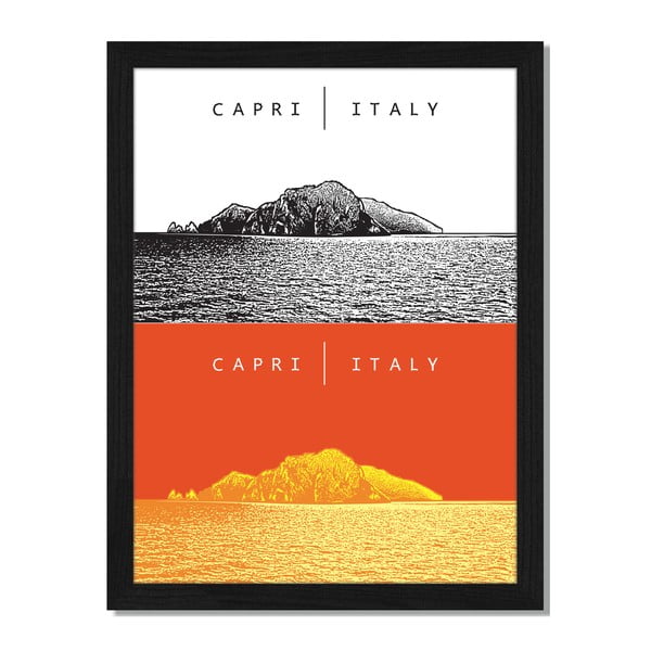 Obraz v ráme Liv Corday Provence Capri Italy, 30 x 40 cm