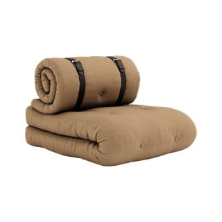 Rozkladacie kreslo s hnedým poťahom Karup Design Buckle Up Mocca