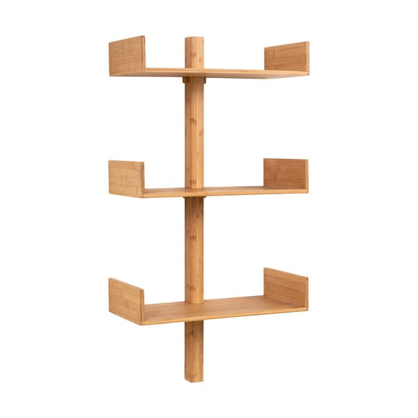 Poschodová bambusová polica v prírodnej farbe 50 cm Villa – House Nordic-image-1