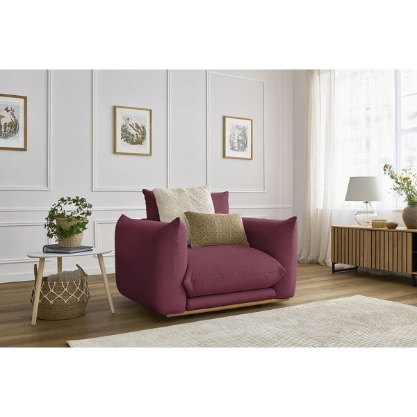 Vínovočervené kreslo Ernest – Bobochic Paris-image-1