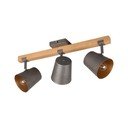 Bodové svietidlo v tmavo sivo-prírodnej farbe 14x54 cm Bell – Trio