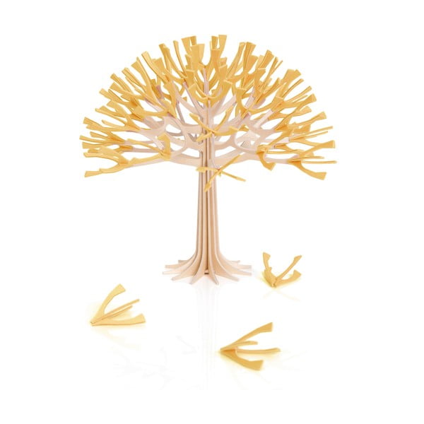 Skladacia dekorácia Lovi Season Tree Warm Yellow, 22 cm