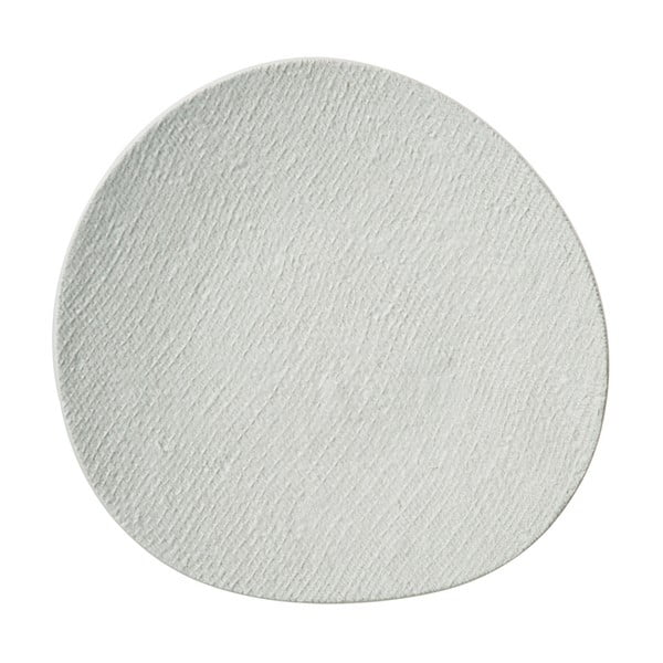 Biely keramický tanier J-Line Relief