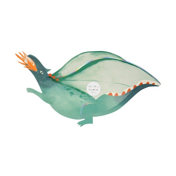 Papierové jednorazové tácky v súprave 4 ks Dragon – Meri Meri-image-1