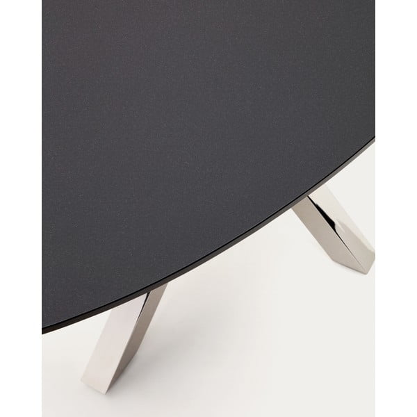 Jedálenský stôl so sklenenou doskou 100x200 cm Argo – Kave Home-image-3