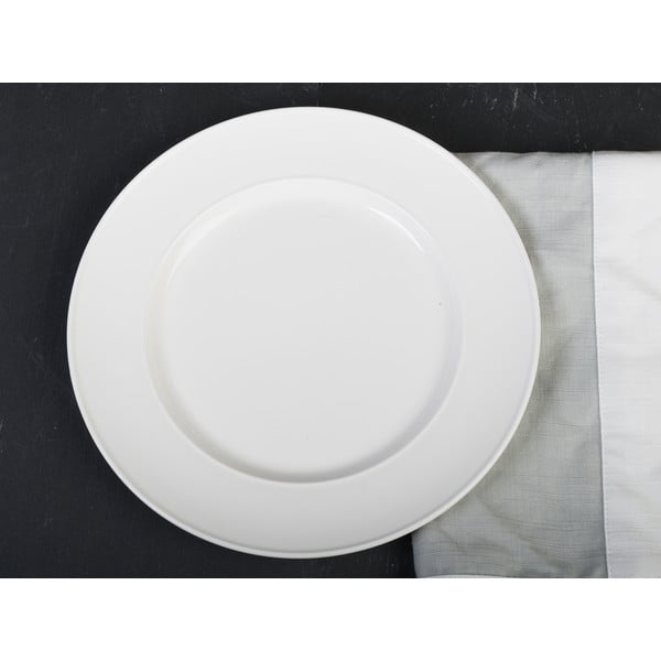 Biely porcelánový tanier Mikasa Ridget, ø 22 cm-image-1