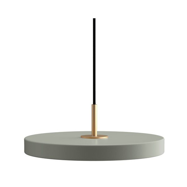 Šalviovozelené kovové LED stmievateľné závesné svietidlo s kovovým tienidlom ø 31 cm Asteria Plus – UMAGE