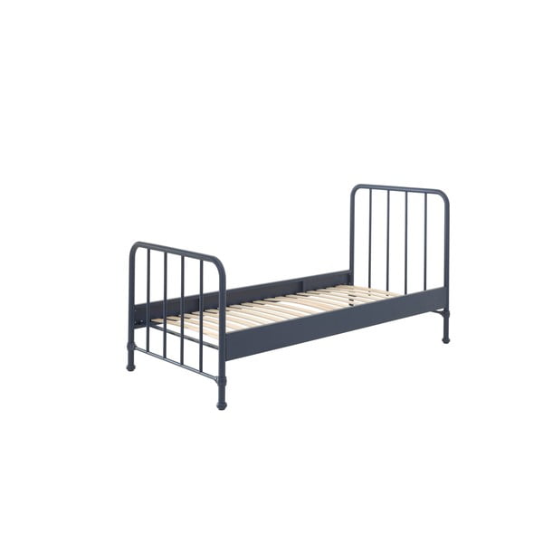Tmavomodrá kovová detská posteľ 90x200 cm BRONXX – Vipack