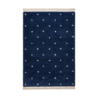 Námornícky modrý koberec Think Rugs Boho Dots, 160 x 220 cm