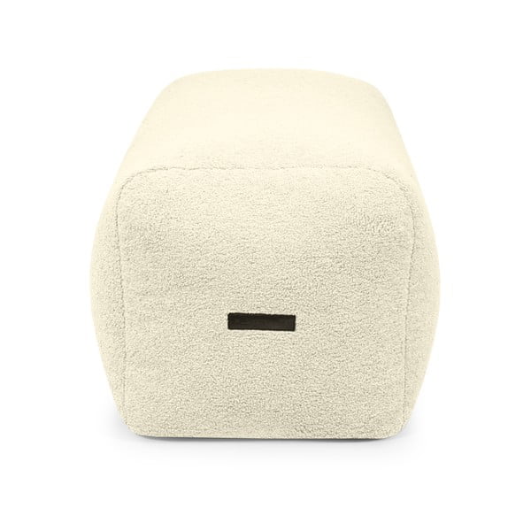 Krémový sedací vak z textílie buklé Plus 100 Lounge – SLOWDOWN-image-3