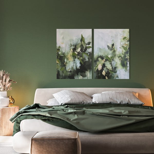 Obrazy s ručne maľovanými prvkami v súprave 2 ks 50x70 cm Myrtle – Styler-image-1