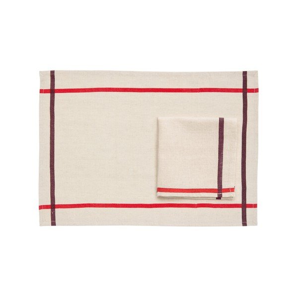 Prestieranie v súprave 2 ks s prímesou ľanu 35x50 cm Delma – Kave Home