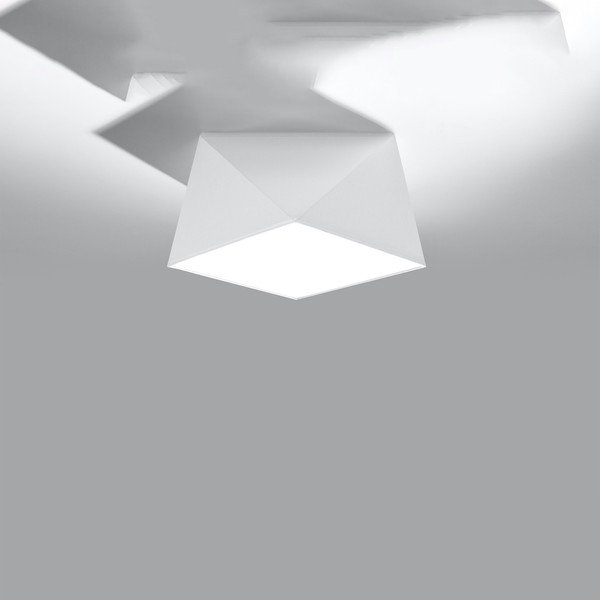 Biele stropné svietidlo 25x25 cm Koma – Sollux-image-2