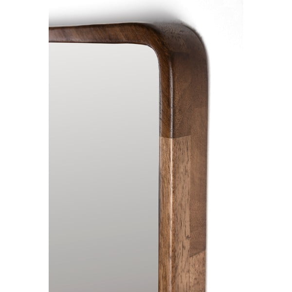 Nástenné zrkadlo s dreveným rámom 34x120 cm Nyko – White Label-image-2