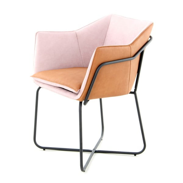 Fialovo-ružová jedálenská stolička 360 Living Miretta