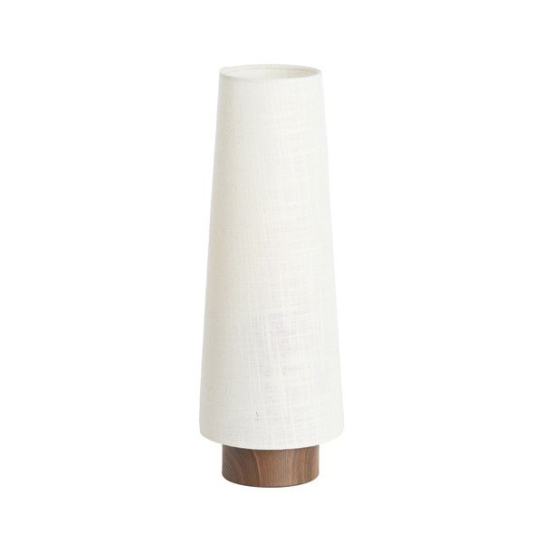 Krémovobiela kovová stolová lampa s textilným tienidlom (výška  42 cm) Howie – Light & Living