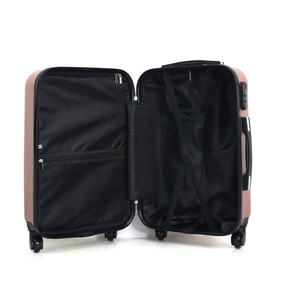 Cestovný kufor vo farbe ružového zlata na kolieskach Hero Lipari, 37 l-image-1
