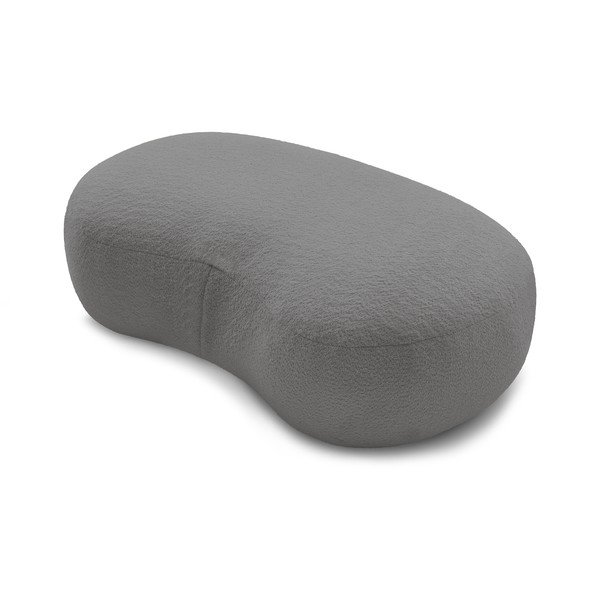 Svetlosivá podnožka z textílie bouclé Saint-Germain – Bobochic Paris-image-4