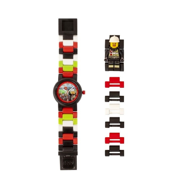 Detské hodinky s figúrkou LEGO® City Firefighter
