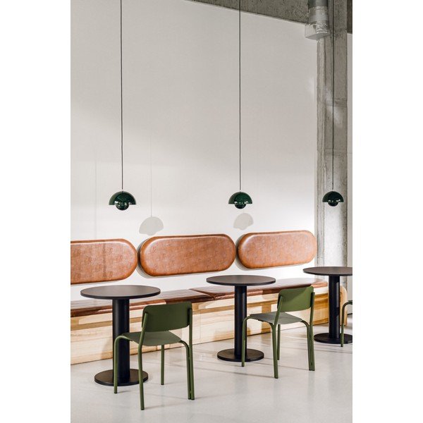 Okrúhly jedálenský stôl s doskou v dubovom dekore ø 65 cm Sool – noo.ma-image-3