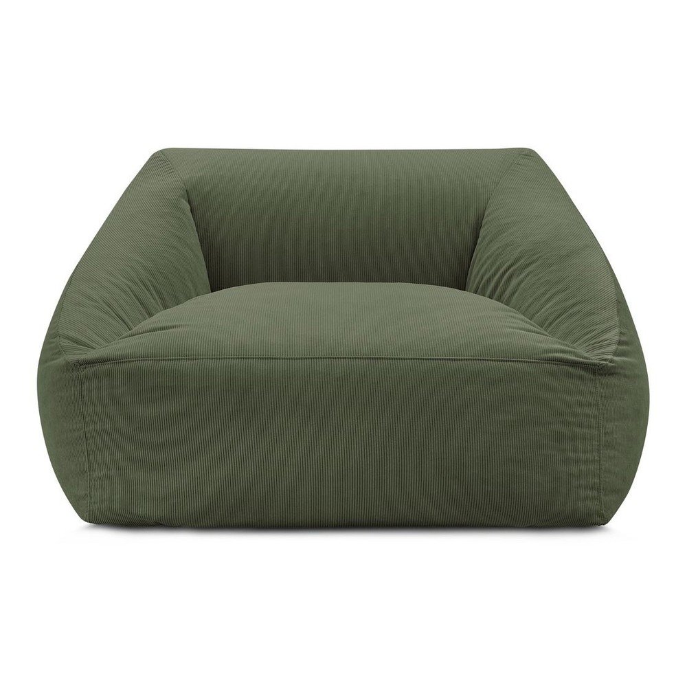 Zelený menčestrový sedací vak Lilibet – Bobochic Paris