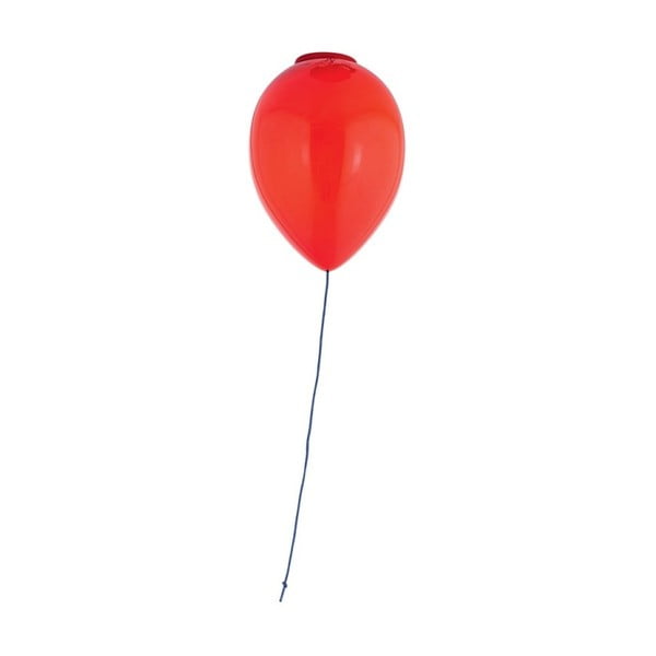Červené stropné svetlo Balon
