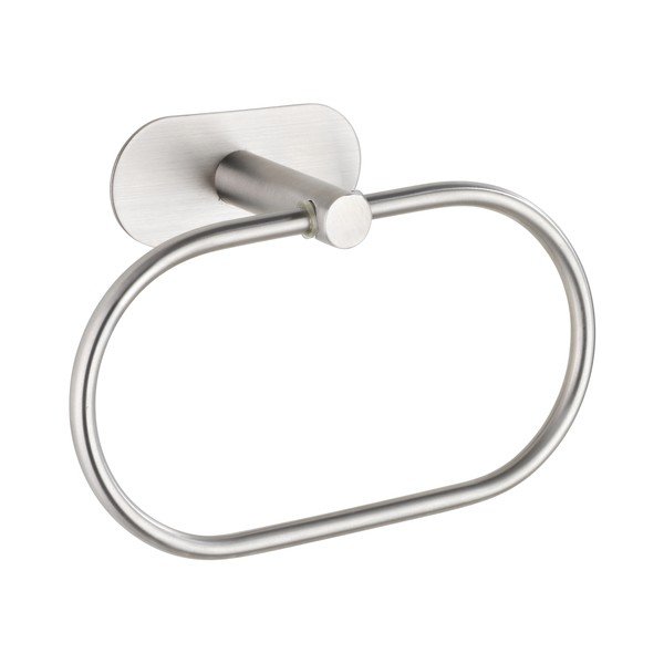 Samodržiaci držiak na uteráky z nehrdzavejúcej ocele v matne striebornej farbe Orea – Wenko-image-3