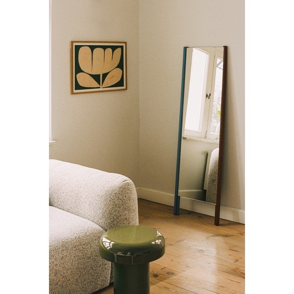 Stojacie zrkadlo s dreveným rámom 49x166 cm Lun – noo.ma-image-2
