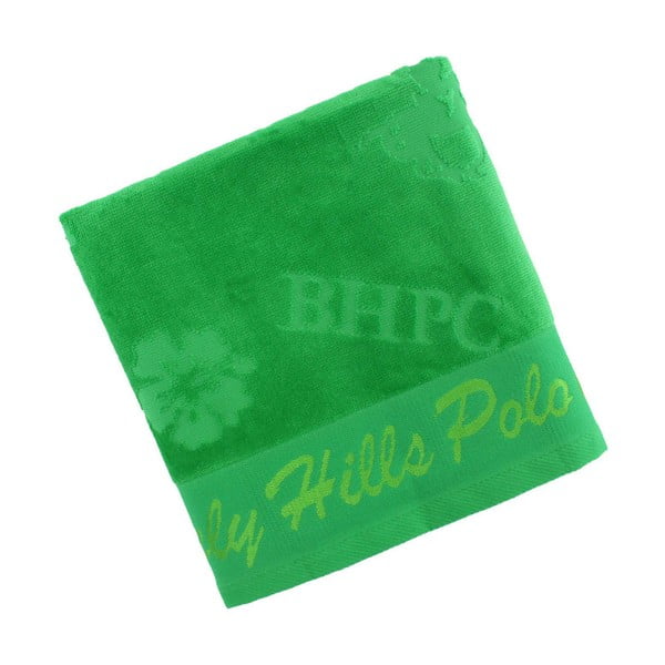 Zelený bavlnený uterák BHPC Velvet, 50x100 cm