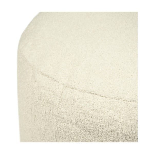 Svetlosivý taburet z textílie buklé Om 60 – SLOWDOWN-image-3