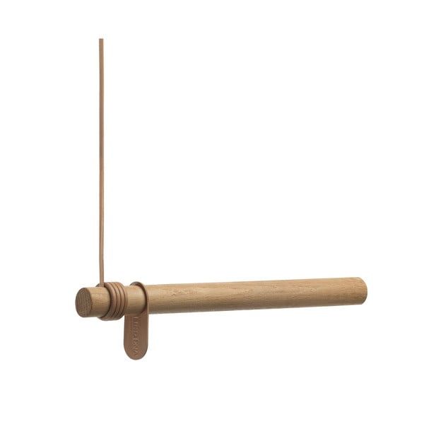 Nástenný vešiak z dubového dreva v prírodnej farbe 50 cm Swing – LIND DNA